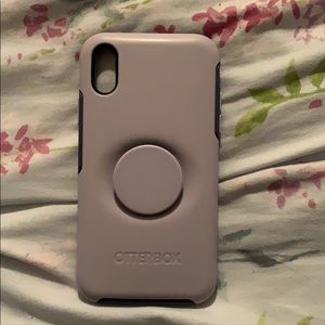 XR Purple Otterbox w/ pop socket